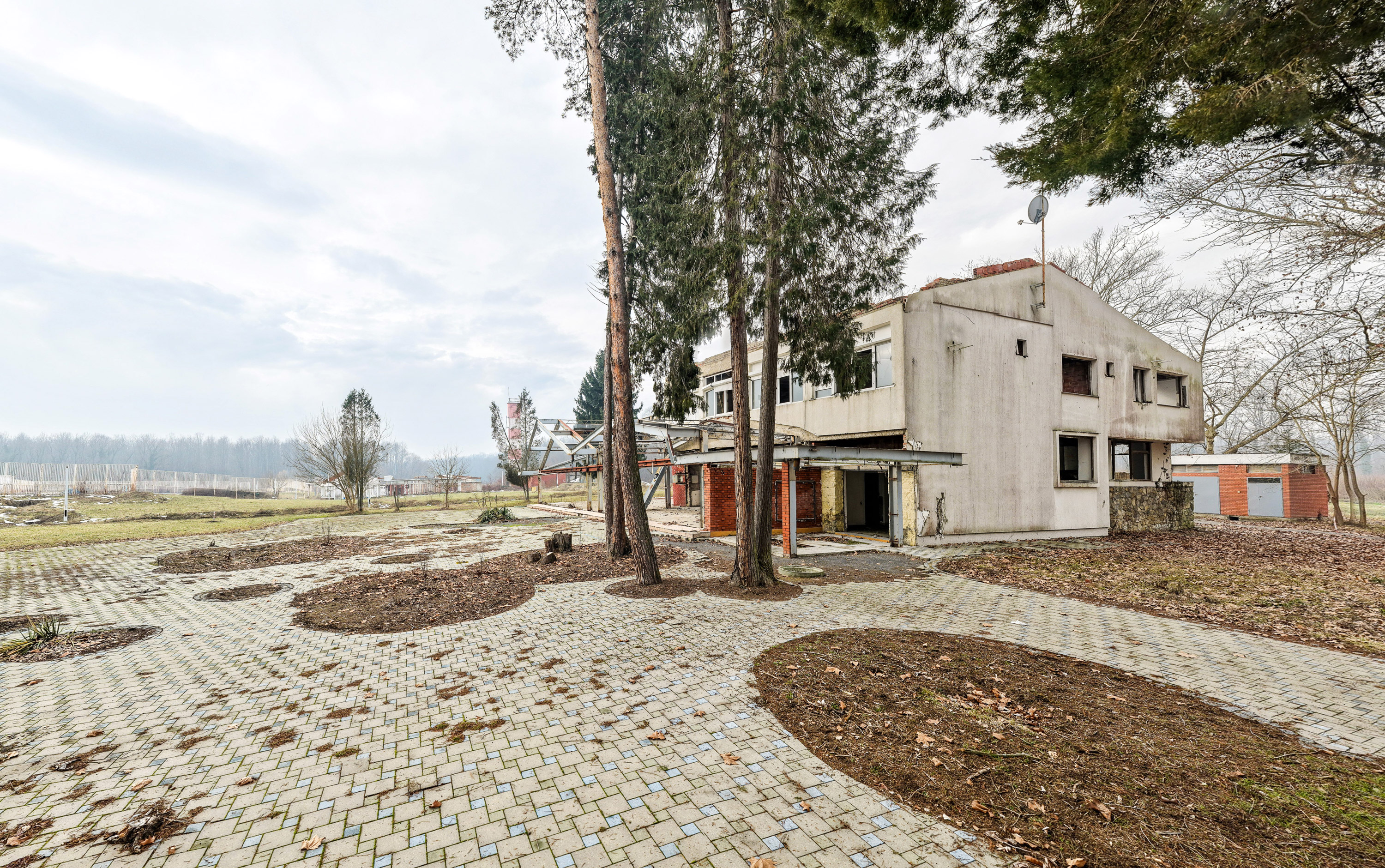 Existing hospitality building on the site